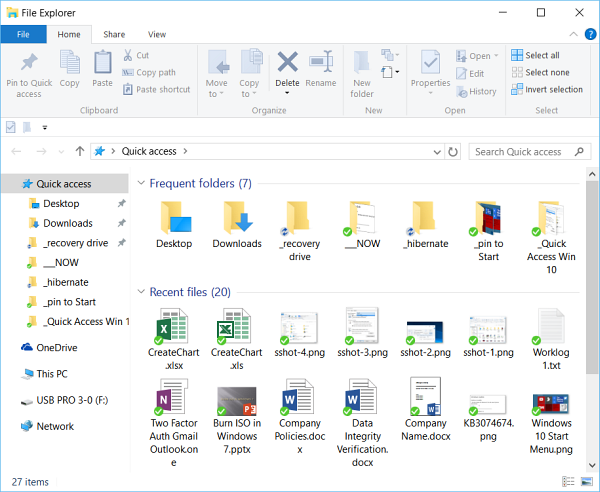 جای‌گزین نمودن This PC با Quick Access به هنگام باز نمودن File Explorer ویندوز 10