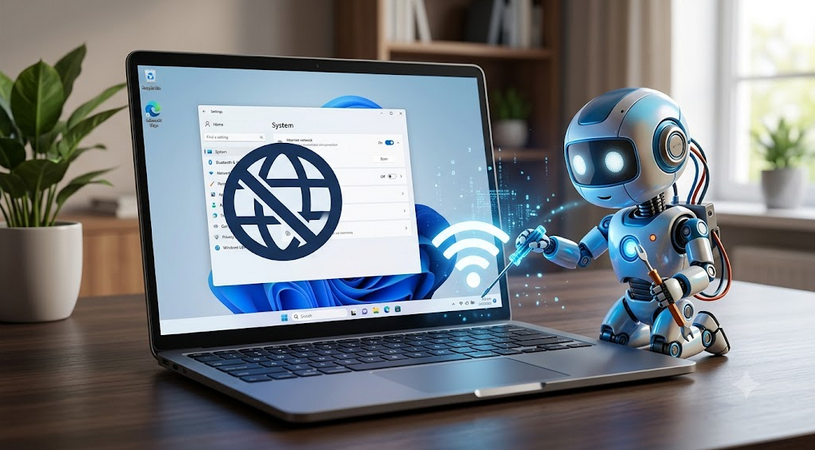 آموزش رفع مشکل ناپدید شدن آیکون Wi-Fi در ویندوز 11